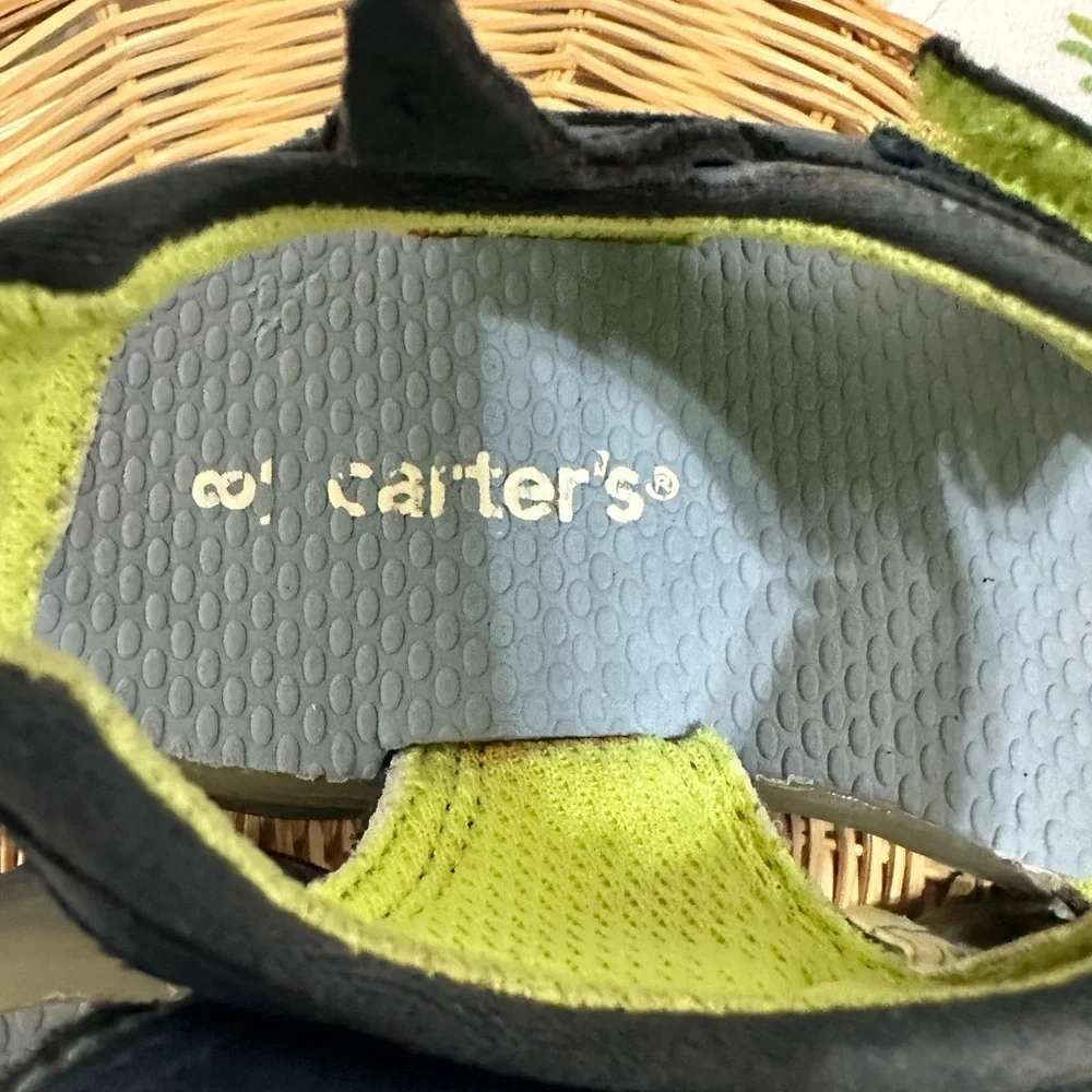 Carter's Toddler Boy Strap Open Toe Shark Theme Sandals Size 8